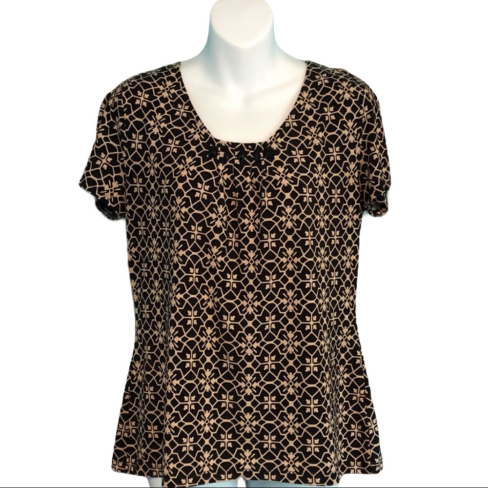 Croft & Barrow Scoop Neck Short Sleeve Top